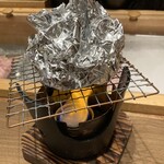 Kaisen Nikurobata Taimu - 3種のキノコの出汁割り醤油ホイル焼き660円