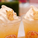 Pikachu Sweets By Pokémon Cafe - My PIKACHUのしゅわしゅわマンゴートロピカルフロート