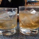 糸魚川 いのまた - 梅酒ロック、通常サイズとダブル