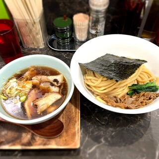 群青 - 阿波尾鶏清湯醤油つけそば