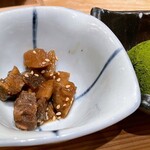 Gyutan Sumiyaki Rikyuu - 牛しぐれ　と　抹茶のお餅