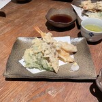 じんだんぼ - 和食コースの天ぷら。美味し。