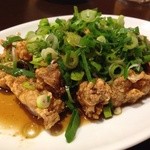 台流屋台 御気樂 - 豚肉の唐揚げ ネギどっさり