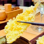 蕎麦前酒場 はんさむ - 天ぷらの七種盛り合わせ