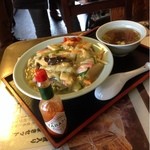 まつふじ - 中華丼タバスコ