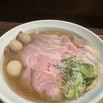 NIBOSHI MANIA - 限定の銀鱗太刀魚鮮魚煮干蕎麦1000円