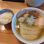 塩そば時空 - 特製塩そばとダイブ飯