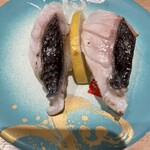 回転寿司 鮮 - おすすめのめだい　お塩で