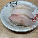 回転寿司 鮮 - 真鯛　カワハギ　ヒラメ