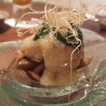 レストランよねむら - 甘鯛のムニエルとキノコのワンスプーン