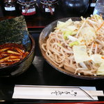 肉汁うどん　肉汁や - 大辛肉盛り