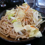 肉汁うどん　肉汁や - 野菜のっけ