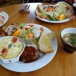 ツキカフェ - 2013年12月クリスマスランチプレート♪