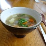 ツキカフェ - 2013年12月クリスマスプレートのスープ