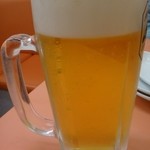 味仙 - 生ビール＠2013年12月