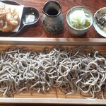 武兵エそば - 板そば 大盛(1,200円也) げそ天は別売です！