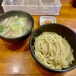 ラーメン 哲史 - シマチョウ塩つけ麺 1400円　※限定メニュー