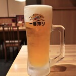 東京餃子楼  - 生ビール　480円