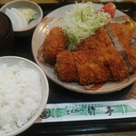 Tonkatsu Taketei - 上とんかつ定食＋小メンチ