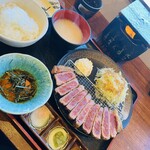 Ushitora - 牛かつ定食大、厚切り、ご飯小、