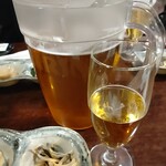 Kanzen Koshi Tsuwashoku Koshitsu Izakaya Daimon Oomiyaten - 生ビールで乾杯！