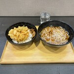 Komoro Soba - 芝海老のかき揚げ丼セット