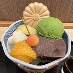 菊丸 - 濃抹茶あんみつ840円