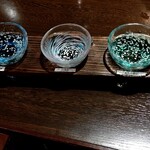篝火の湯 緑水亭 - 利き酒セット