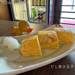 十割蕎麦 鴨料理 ならや - ☺︎だし巻き玉子 ¥1100