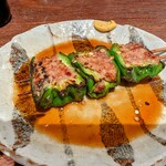 鳥茂 - ピーマン肉詰め