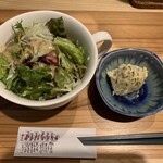 うみからそらへ - セットサラダ（ごまドレ）　ポテサラ