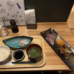 うみからそらへ - カンパチづくし定食　１６００円