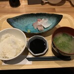 うみからそらへ - カンパチづくし定食　ご飯セット