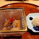 銀座 しのはら - ボタン海老の紹興酒漬け