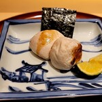銀座 しのはら - トラフグの白子焼き