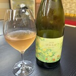 日本料理 新茶家 - ピノのロゼ。スッキリして、軽く樽が香る