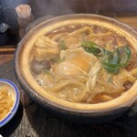 いち川 - 相方の味噌煮込み。絶品！