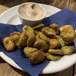 炭火とワイン - そら豆フリットは　ちょっと苦手かな。