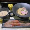 Tori Soba Za Gin - 鶏つけsoba+肉寿司　1,360円(税込)