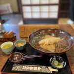 山商蕎麦店 - 天ぷらとあげ入り＠1,200円