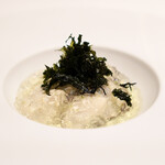 EdiTion Koji Shimomura - 牡蠣の冷製/海水と柑橘のジュレ/黒海苔風味
