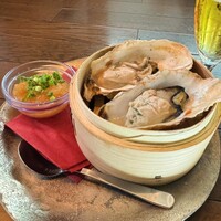 梅田 ワーフ - 蒸し牡蠣