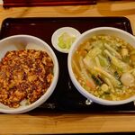 Chaina Kitchen - Cセット　マーボー丼　＋　五目そば　1,200円（麺・丼両方大盛+100円）