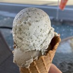安芸グループふぁーむ - 料理写真:焼きナスのアイス、青のりの香るアイス