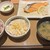 やよい軒 - 料理写真:銀鮭の塩焼き定食　サラダセット　麦飯