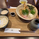 冨士屋 - 天おろしと自然薯とろろご飯セット