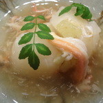 いしもん - 小カブのカニ身あんかけ