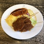 明治軒 - オムライスと串５本セット