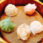 海鮮広東料理　中華料理　昌園 - 蒸し物五種(飲茶セットA)