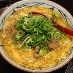 丸亀製麺 - 肉がさねあんかけかけ